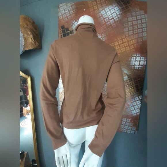 Nwt Zara Tan Wool Blend Turtle Neck Sweater - Picture 3 of 12
